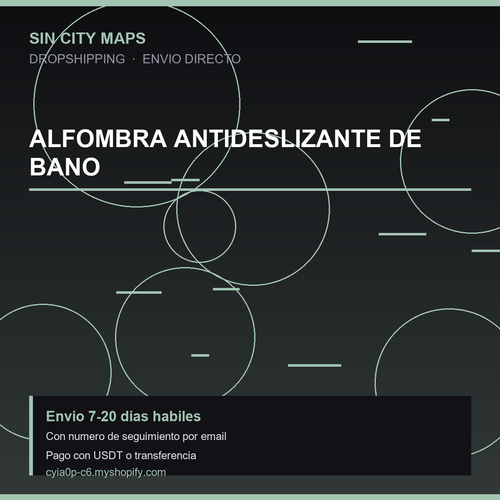 Alfombra Antideslizante de Bano