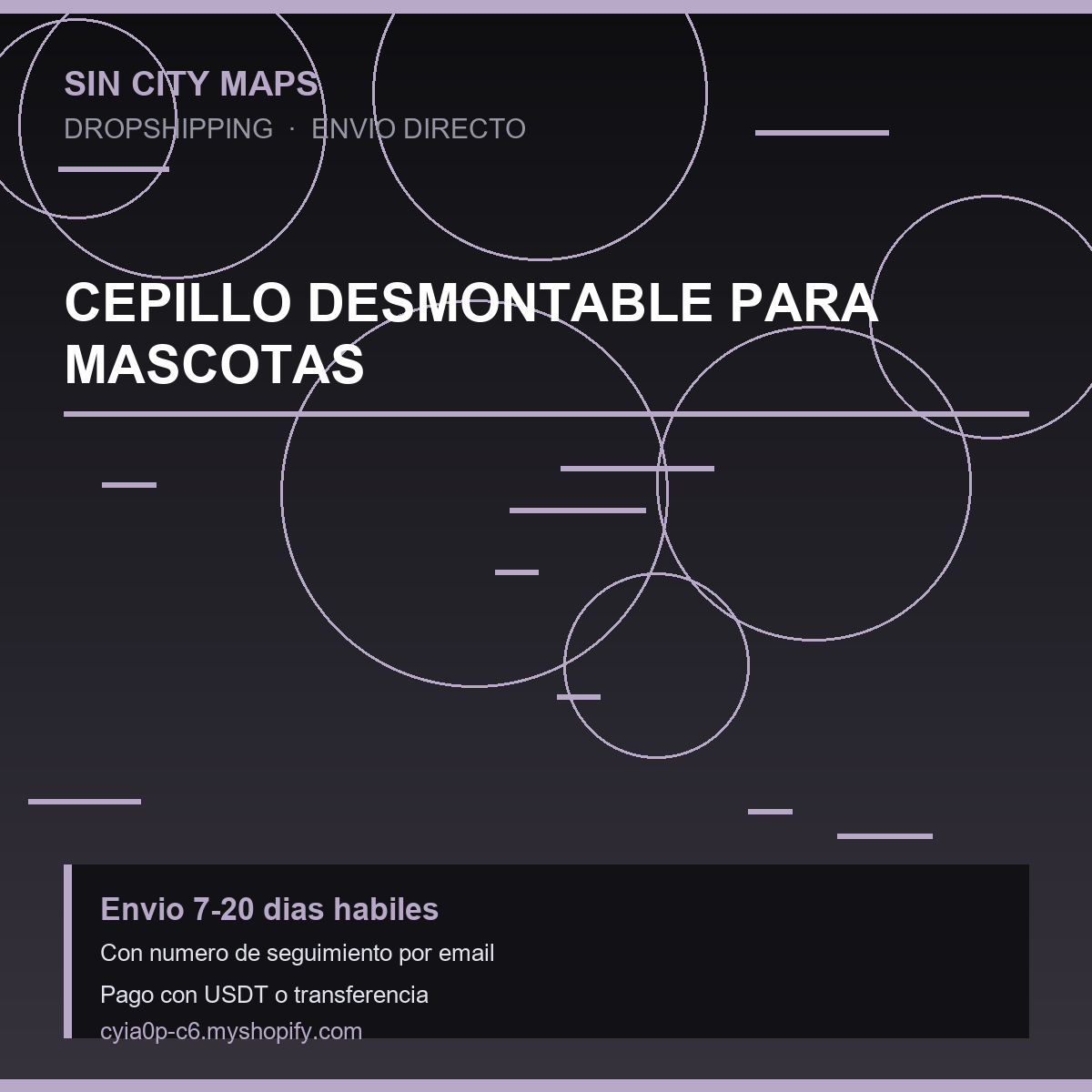 Cepillo Desmontable para Mascotas
