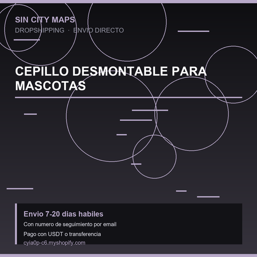 Cepillo Desmontable para Mascotas