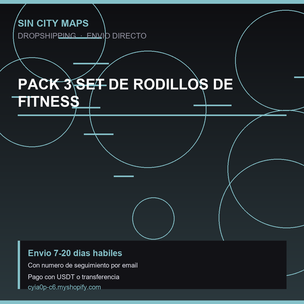 Pack 3 Set de Rodillos de Fitness