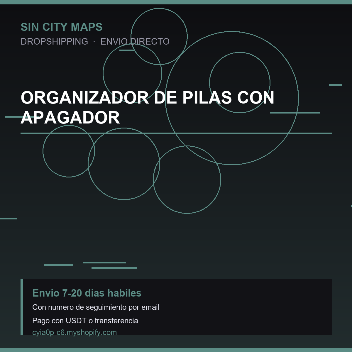 Organizador de Pilas con Apagador
