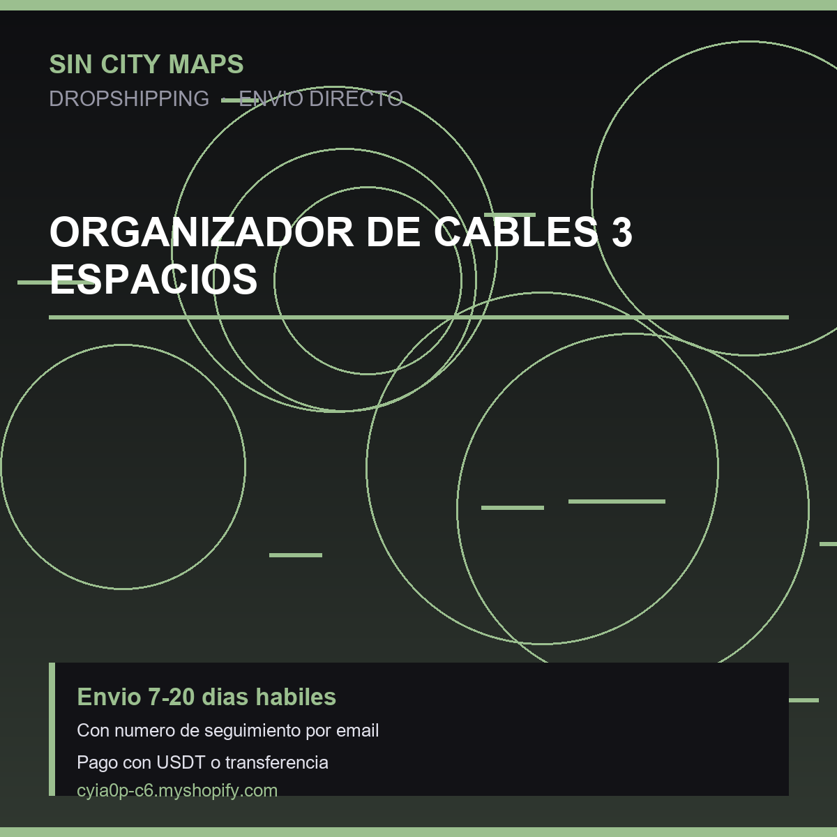 Organizador de Cables 3 Espacios