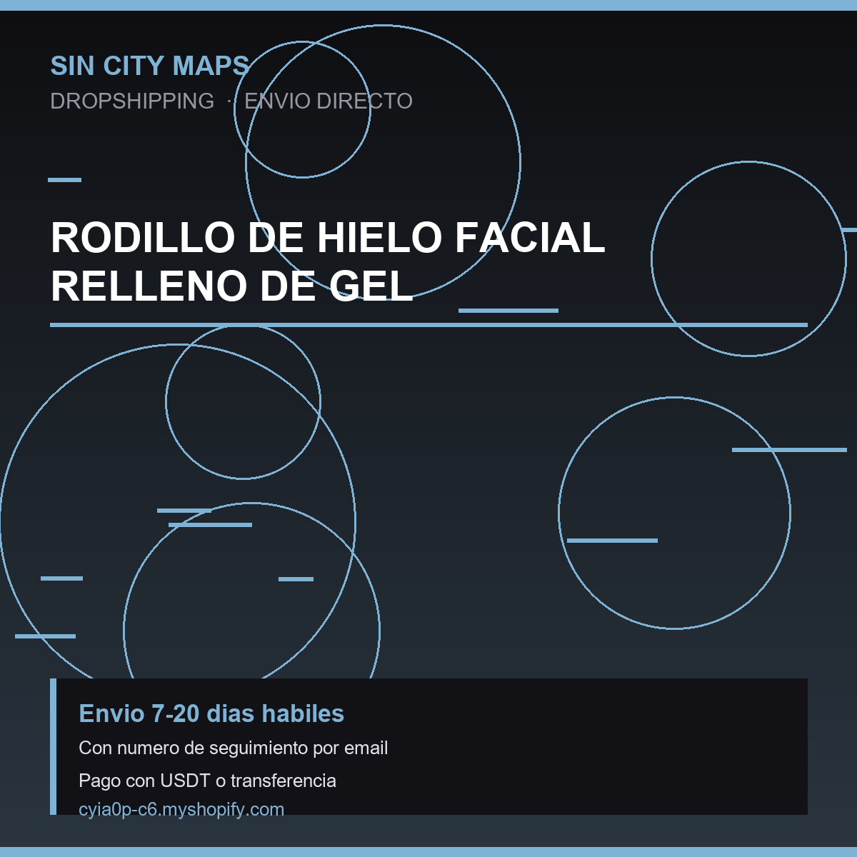Rodillo de Hielo Facial Relleno de Gel