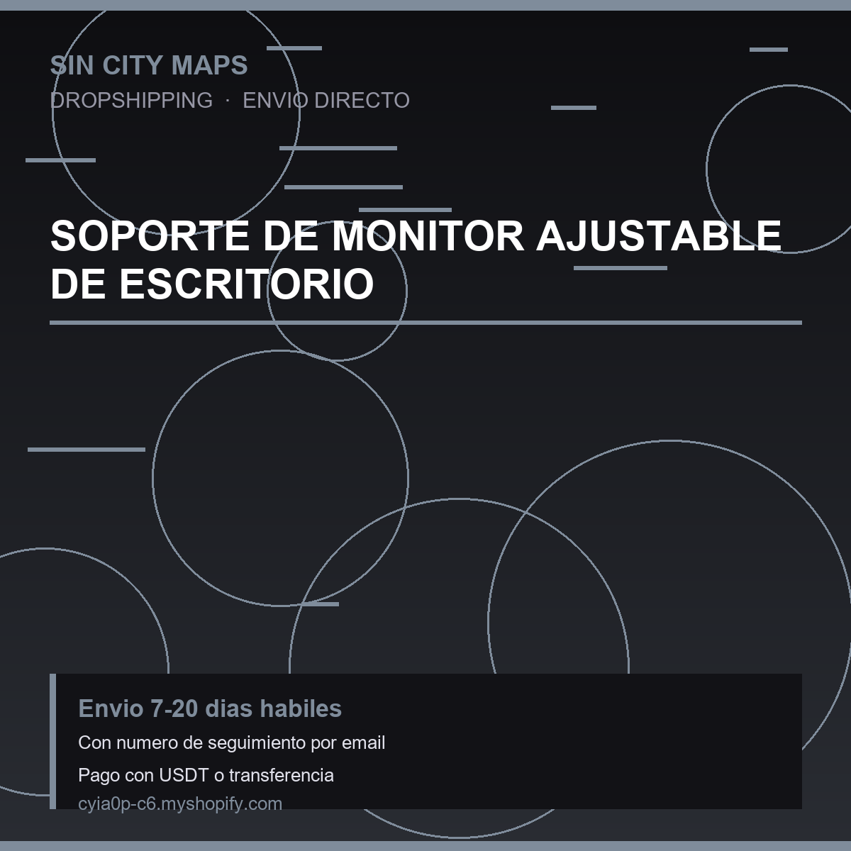 Soporte de Monitor Ajustable de Escritorio