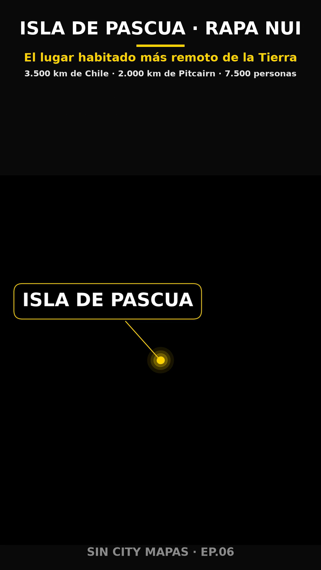 Poster EP06 Isla de Pascua el lugar habitado mas a
