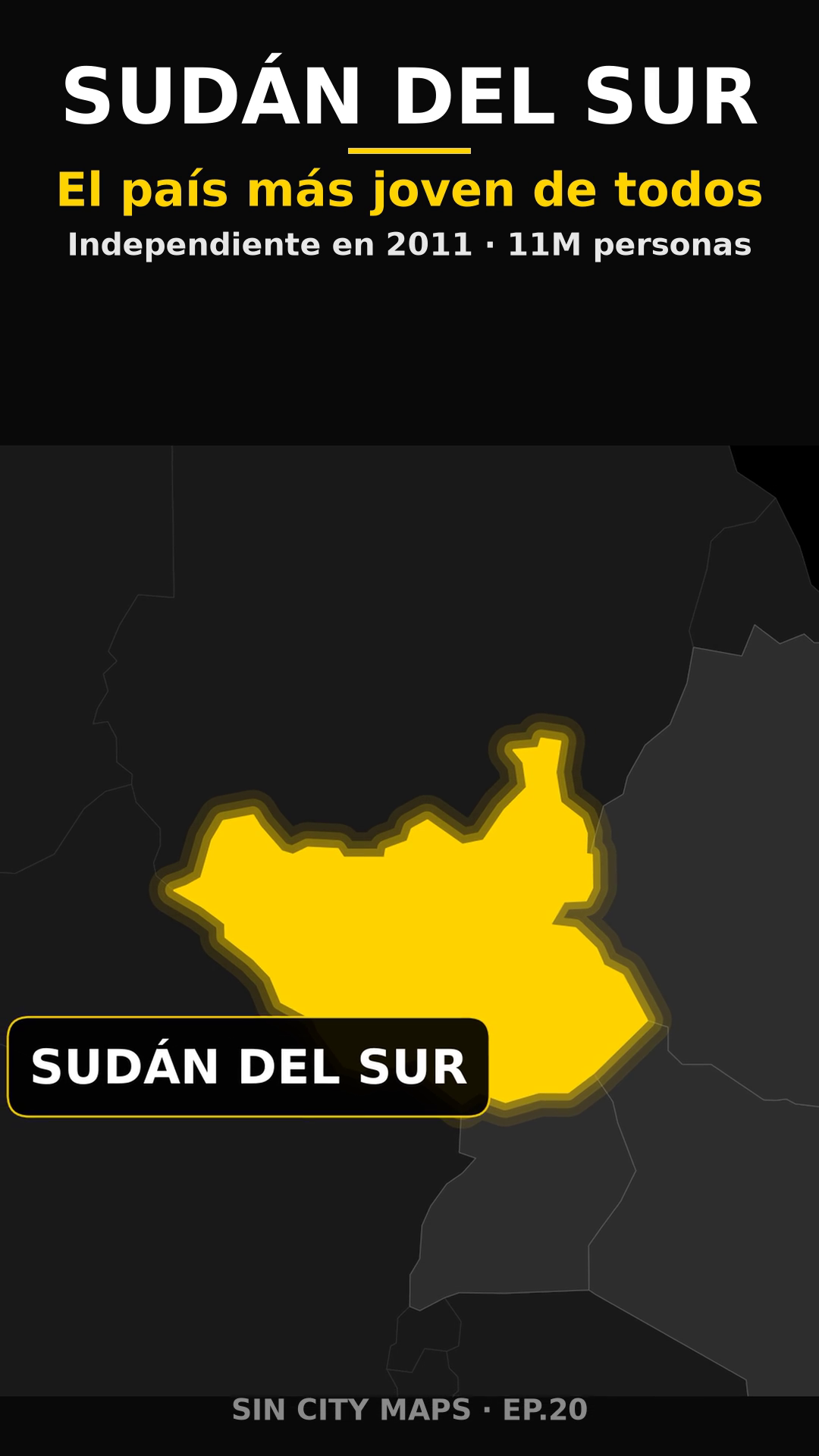 Poster EP20 Sudan del Sur el pais mas joven del mu