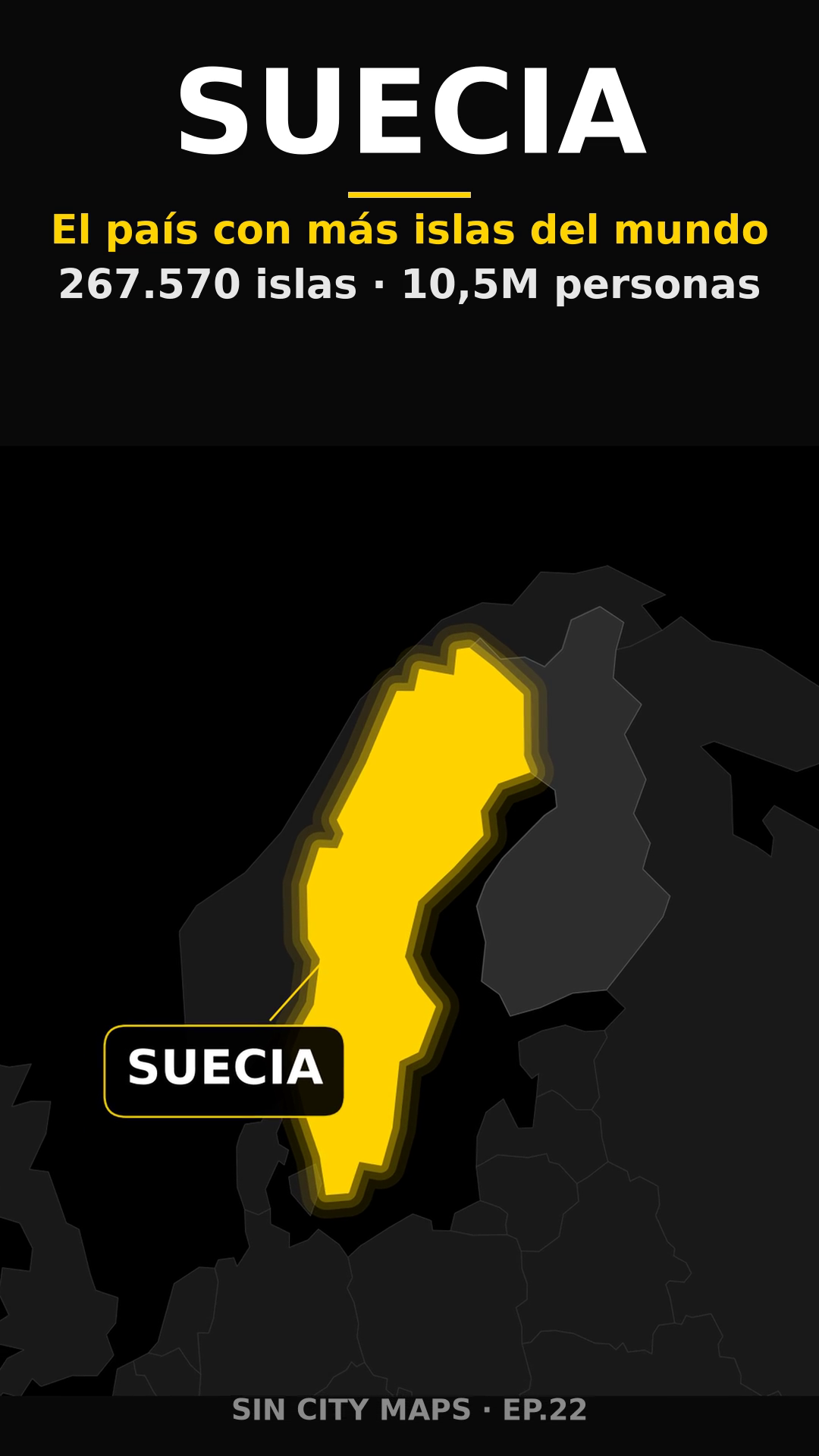 Poster EP22 Suecia el pais con mas islas del mundo