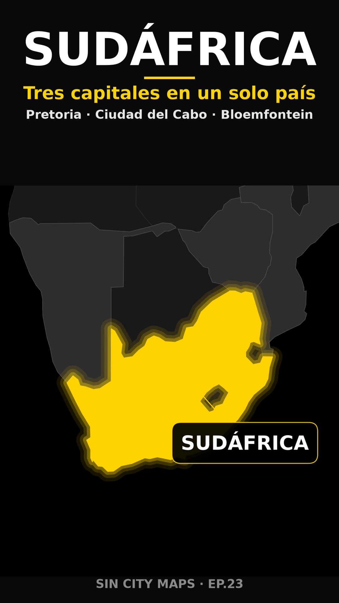 Poster EP23 Sudafrica el pais con tres capitales