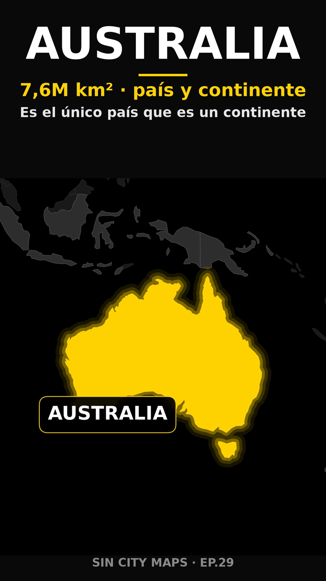 Poster EP29 Australia el unico pais que es un cont