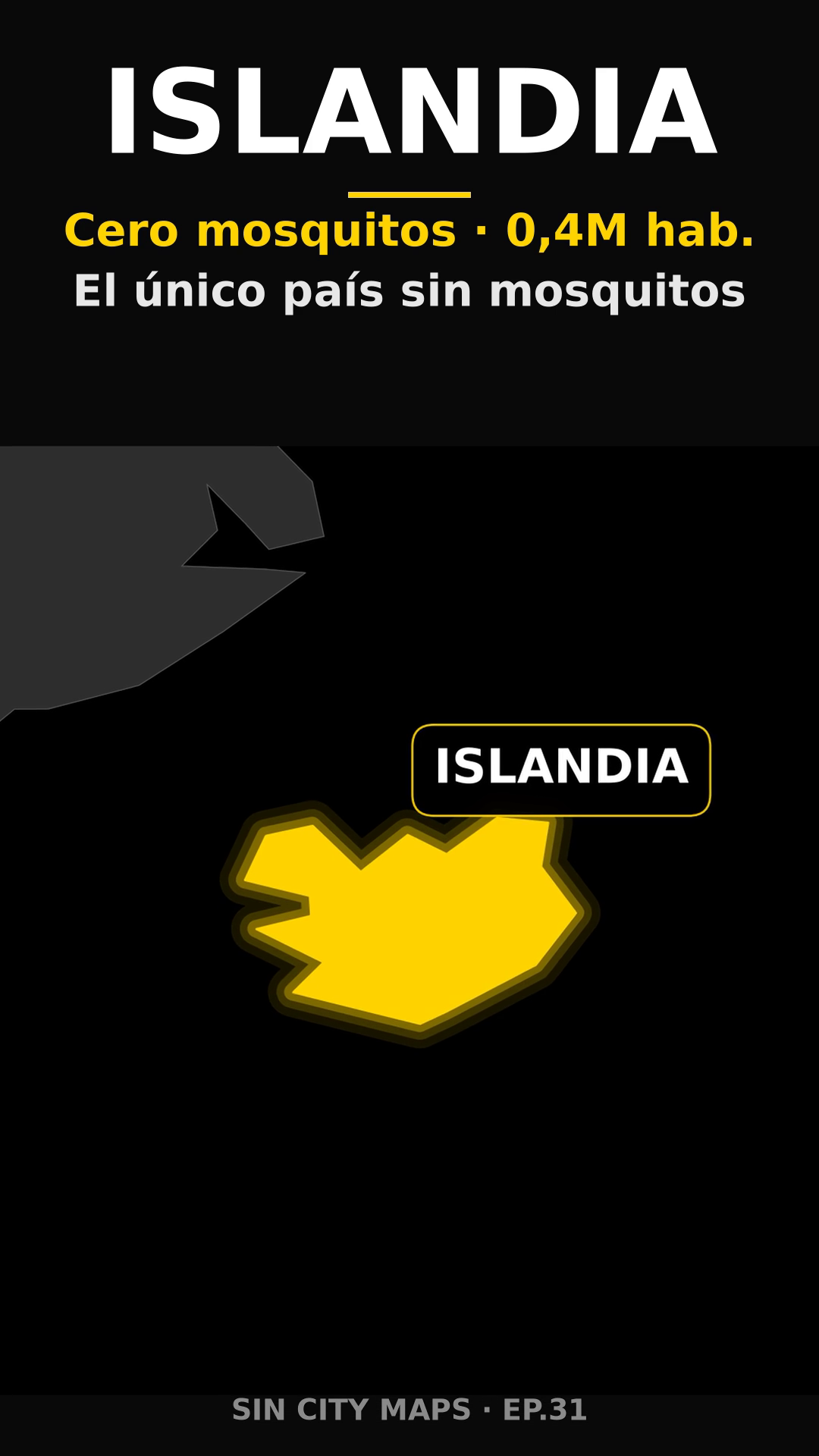 Poster EP31 Islandia el pais sin mosquitos