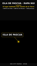 Poster EP06 Isla de Pascua el lugar habitado mas a