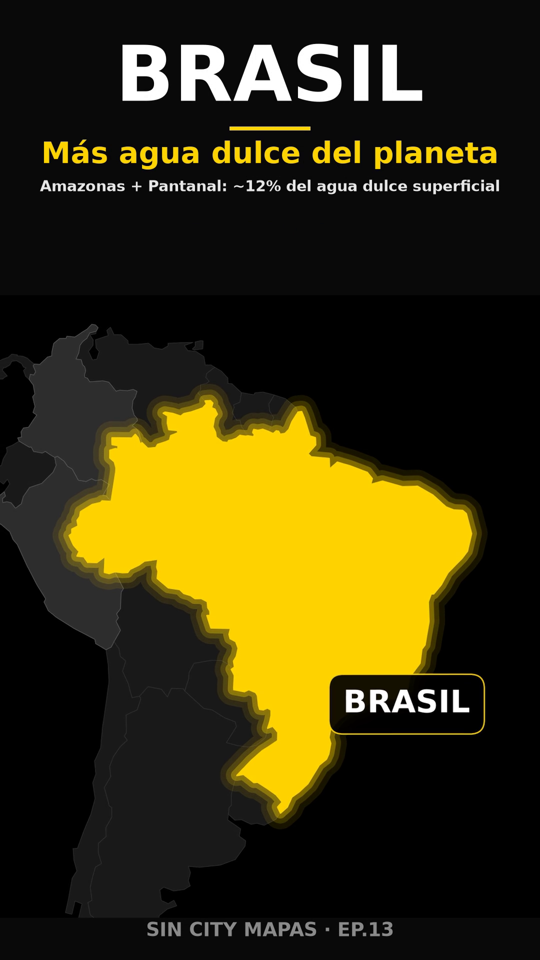 Poster EP13 Brasil el pais con mas agua dulce del